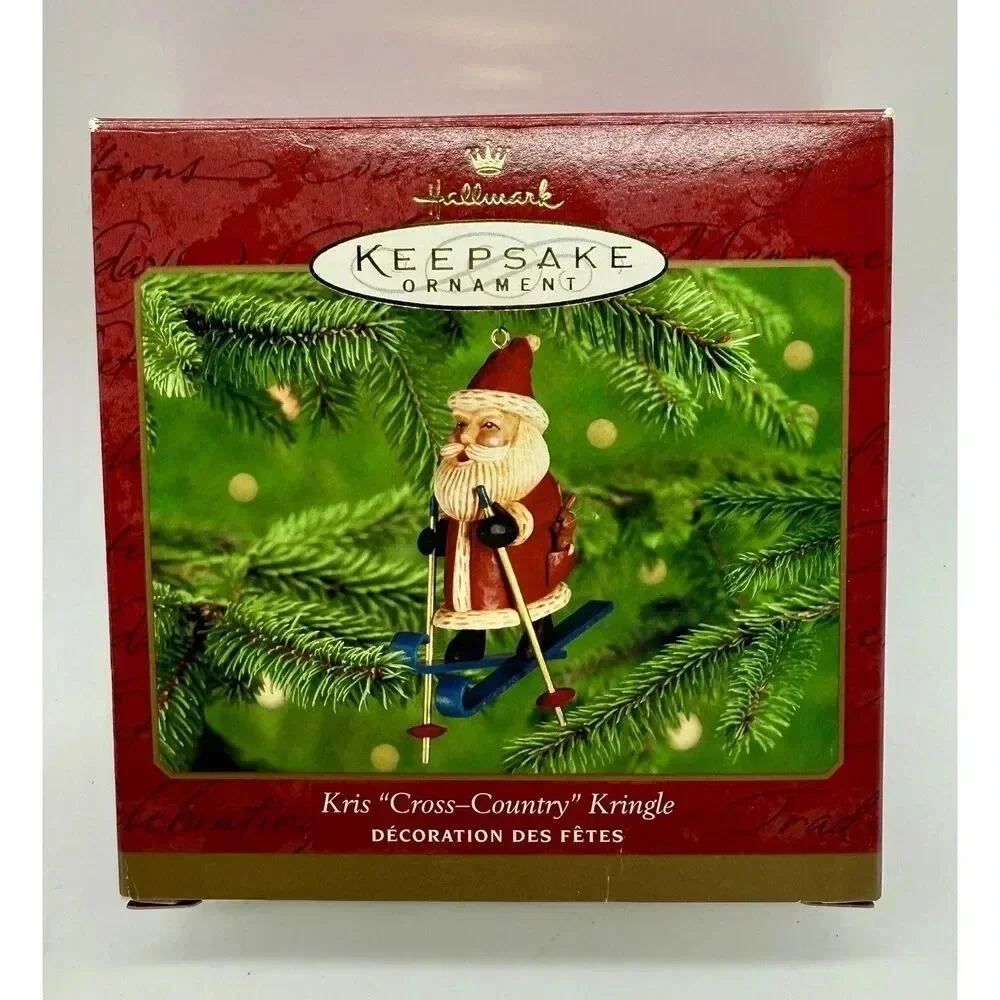 Hallmark Keepsake Ornament Kris Cross-Country Kringle Vintage 2000 Santa Ski NWT